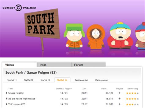 wo kann ich south park gucken